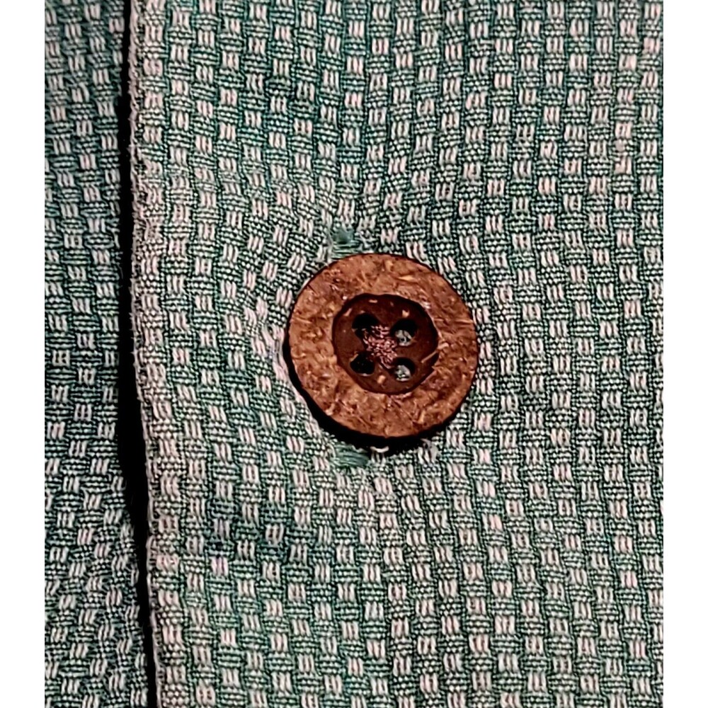 Tommy Bahama Relax 100% Silk Mint Green Hibiscus Floral Hawaiian Tropical M NWOT - Picture 10 of 16